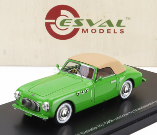 Esval model Cisitalia 202 Sc Stabilimenti Farina Cabriolet Closed 1947 1:43 Zelený Krém