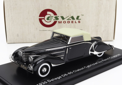 Esval model Delage D8-85 Clabot Roadster Henri Chapron Closed 1935 1:43 Black Beige