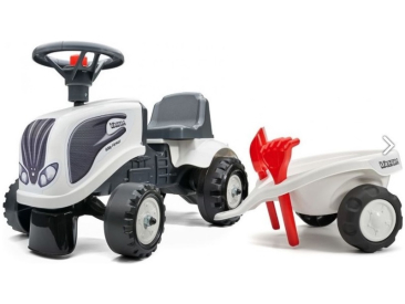 FALK - Dětské odrážedlo Baby Valtra s vlečkou, lopatkou a hrabičkami