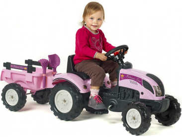 FALK - Šlapací traktor Princess s vlečkou