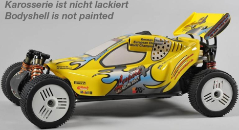 RC auto FG Leopard 4 buggy, čirá karoserie