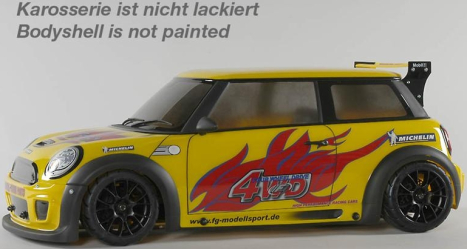 FG Sportsline 08 Mini Cooper, 2WD, RTR, čirá karoserie