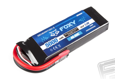 FOXY G2 - LC Li-Pol 5000mAh/7,4V 40/80C 37,0Wh