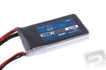 FOXY G3 - Li-Po 1000mAh/7,4V 40/80C 7,4Wh