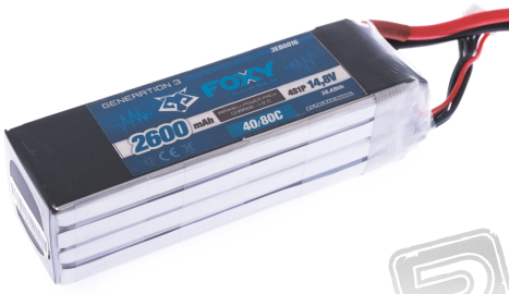 FOXY G3 - Li-Po 2600mAh/14,8V 40/80C 38,5Wh