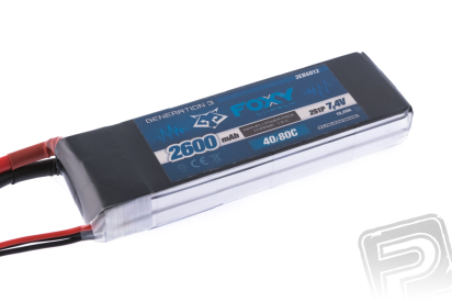 FOXY G3 - Li-Po 2600mAh/7,4V 40/80C 19,2Wh