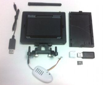 FPV monitor 4 palce s hd kamerou 5,8 GHz