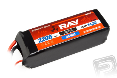 G3 - LC RAY Li-Pol 2200mAh/14,8 30/60C Air pack 32,5Wh