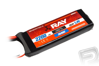 G3 - LC RAY Li-Pol 2200mAh/7,4 30/60C Air pack 16,3Wh