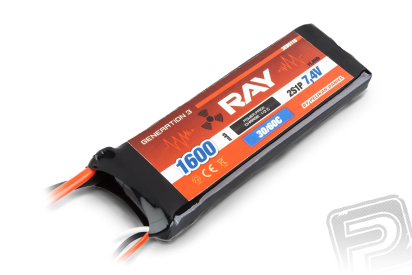 G3 RAY Li-Pol 1600mAh/7,4 30/60C Air pack 11,8Wh