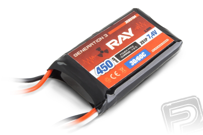 G3 RAY Li-Pol 450mAh/7,4 30/60C Air pack 3,3Wh