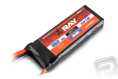 G3 RAY Li-Pol 860mAh/7,4 30/60C Air pack 6,5Wh