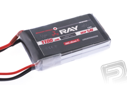 G4 RAY Li-Po 7.4V 1100MAH 30C + Dean T