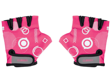 Globber - Dětské ochranné rukavičky XS Fuchsia Shapes