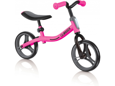 Globber - Dětské odrážedlo Go Bike Black / Neon Pink