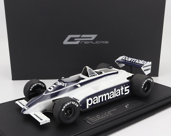 Gp-replicas Brabham F1  Bt49c Parmalat Racing Team N 5 World Champion Winner Germany Gp 1981 Nelson Piquet 1:18 Bílá Modrá