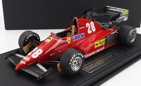 Gp-replicas Ferrari F1  126c3 Scuderia Ferrari N 28 Winner & Fastest Lap Dutch Gp 1983 Rene Arnoux 1:18 Red