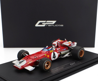 Gp-replicas Ferrari F1  312b 3.0 F12 Scuderia Ferrari Spa Sefac N 4 Winner Italy Gp Monza (with Pilot Driver) 1970 Clay Regazzoni 1:18 Red