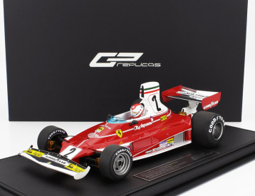 Gp-replicas Ferrari F1  312t N 2 Pole Position Fastest Lap And Winner Long Beach Usa Gp (with Pilot Figure) 1976 Clay Regazzoni 1:18 Red