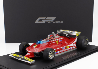 Gp-replicas Ferrari F1  312t4 N 12 Monaco Gp (with Pilot Figure) 1979 Gilles Villeneuve 1:12 Red