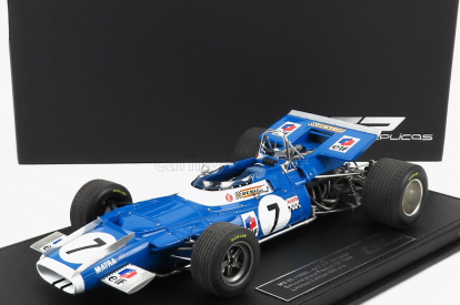 Gp-replicas Matra simca F1 Ms80 N 7 2nd French Gp 1969 J.P.Beltoise 1:18, modrá