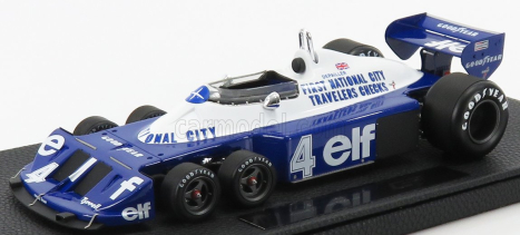 Gp-replicas Tyrrell F1  P34/2 Elf Ford Six Wheels N 4 Season Gp 1977 P.depailler 1:18 Modrá Bílá