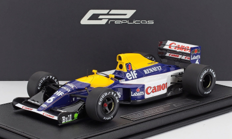 Gp-replicas Williams F1  Fw14b Renault N 6 2nd British Gp 1992 Riccardo Patrese 1:18 Modrá Žlutá Bílá