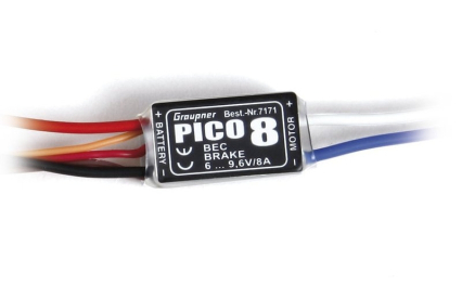 Graupner PICO 8 BEC -8A stříd. regulátor s BEC