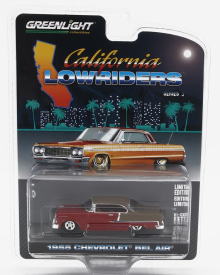 Greenlight Chevrolet Bel Air 1955 1:64 Červená Hnědá