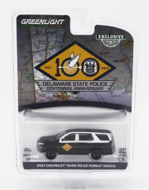 Greenlight Chevrolet Tahoe Police Persuit Delaware State Police 2023 1:64 Černá Bílá