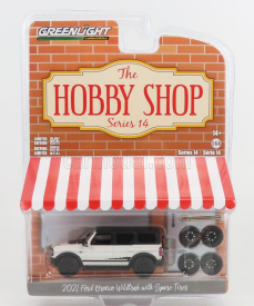Greenlight Ford usa Bronco Wildtrack With Spare Tires 2021 1:64 Bílá Černá