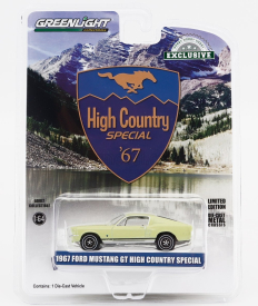Greenlight Ford usa Mustang Gt Coupe Fastback High Country Special 1967 1:64 Aspen Gold