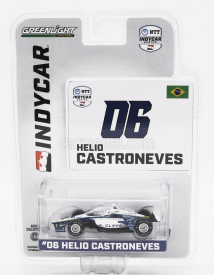 Greenlight Honda Team Transcard Meyer Shank Racing N 06 Indianapolis Indy 500 Indycar Series 2024 Helio Castroneves 1:64 Černá Bílá Modrá