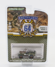 Greenlight Jeep Willys Mb Open 1942 1:64 Vojenská Kamufláž