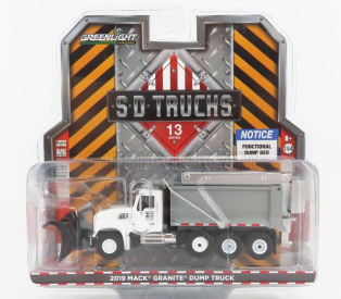 Greenlight Mack Granite Dump Truck Sněžný plus 2019 1:64, stříbrná