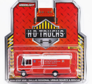 Greenlight Truck Step Van Dallas Regional Urban Fire Engine Search & Rescue 2019 1:64 Červená Bílá