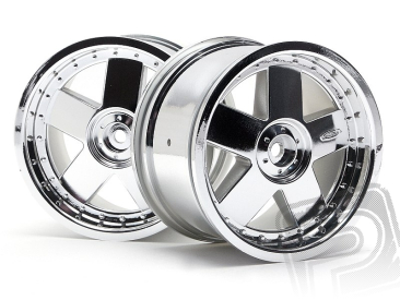 GT 5 chromové disky (83x56mm/2ks)