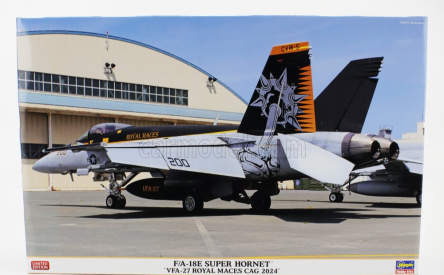 Hasegawa Grumman F/a-18e Super Hornet Vfa-27 Royal Maces Cag Airplane Military 2024 1:48 /