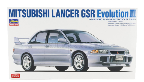 Hasegawa Mitsubishi Lancer Gsr Evolution Iii 1995 1:24 /