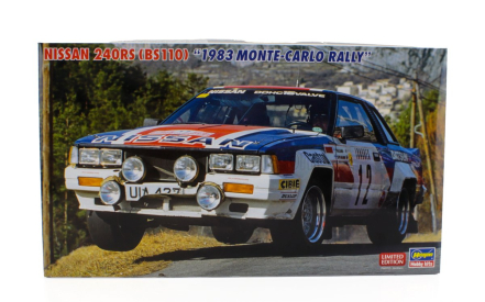 Hasegawa Nissan 240rs (bs110) Team Nissan Europe (night Version) N 12 Rally Carlo 1983 Timo Salonen - Seppo Harjanne 1:24 /