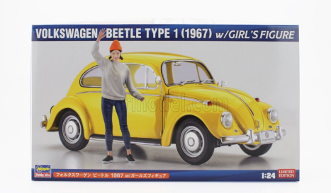 Hasegawa Volkswagen Beetle Type 1 With Girl Figure 1967 1:24 /