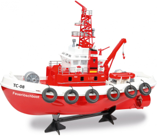 RC Hasičská loď Feuerlöschboot TC-08 s funkčním vodním dělem