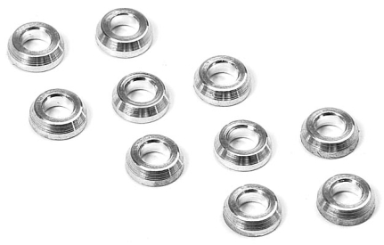 Hliníkové kuželové podložky 3x6x2,0 mm (10 ks)