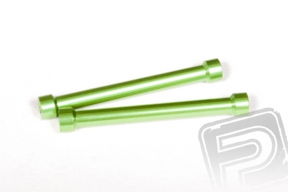 Hliníkové sloupky 7x55mm zelený (2ks.)