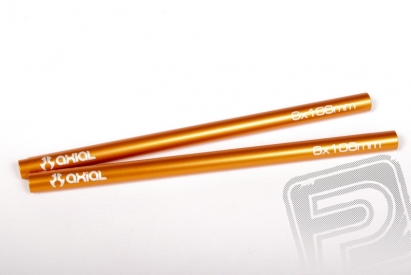 Hliníkové vzpěry/sloupky 6x106mm oranžové (2 ks.)