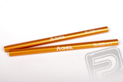 Hliníkové vzpěry/sloupky 6x98mm oranžové (2 ks.)