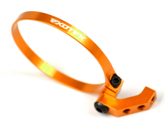 Hliníkový černý držák větráčku pro 1/10 Buggy, SC a Trucky, oranžový