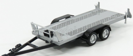 Hongwell Accessories Carrello Trasporto Auto 2-assi - Car Transporter Trailer 1:43 Stříbrná Černá