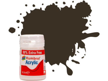 Humbrol akrylová barva #10 servisní hnědá lesklá 18ml
