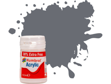 Humbrol akrylová barva #123 extra tmavá mořská šeď polomatná 12ml